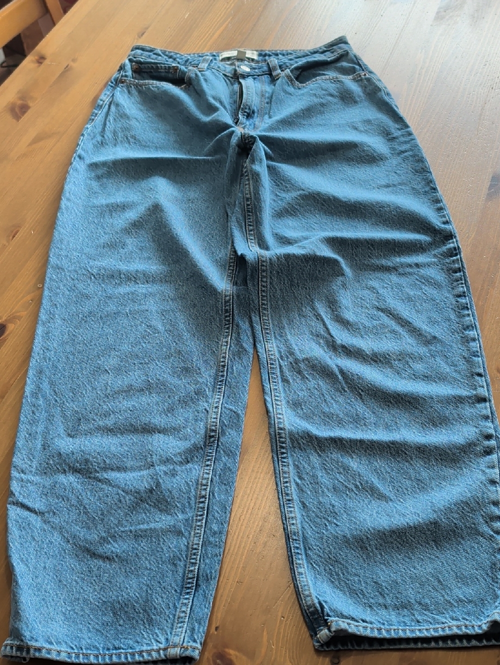 Abercrombie & Fitch "The Taper High Rise Blue Jeans